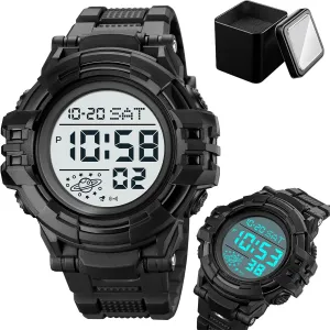Waterproof, Multifunction Sport Watch with Large Display, EL Light, Dual pollen mud camouflage specification transform arthropod Time, Chronograph, Alarm, Countdown Timer, 12/24 Hour Format Tactical Men??s Digital Watch 50M 