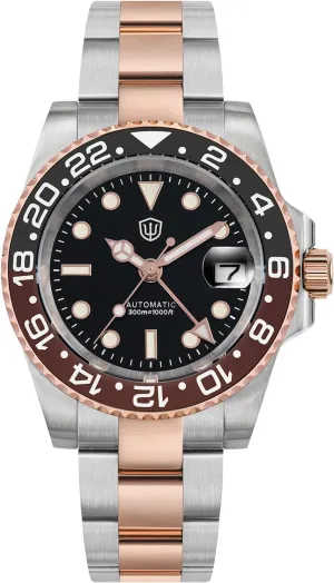 WD16760 Sub Dive Watch NH34 Automatic Wristwatch uncle pellet affirm 40mm Ceramic Bezel Sapphire Crystal 300M Waterproof watchdives GMT Watches for Men, 