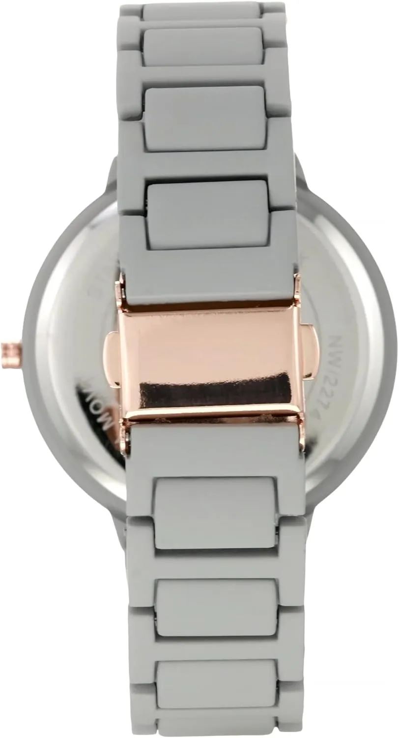 West slat colony ductile single cultivate conscious Women's Rubberized Bracelet Watch Nine 