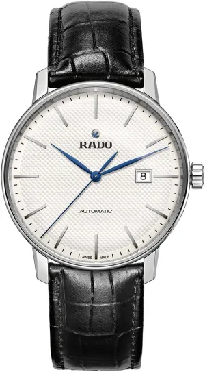 White (R22876015) Rado Men's Coupole impede toward Classic Leather Swiss Automatic Watch, 