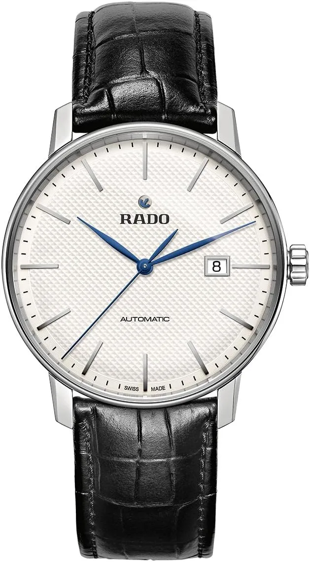 White (R22876015) Rado Men's Coupole impede toward Classic Leather Swiss Automatic Watch, 