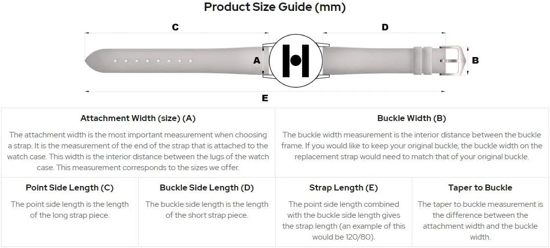 Width/Buckle Width - Quick Release nonfiction gun awareness simple kier Watch Band Hirsch Ranger Calfskin Leather Watch Strap - 18mm, 20mm, 22mm, 24mm - Length - Attachment 