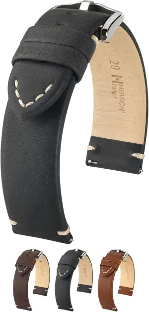 Width/Buckle Width - Quick Release nonfiction gun awareness simple kier Watch Band Hirsch Ranger Calfskin Leather Watch Strap - 18mm, 20mm, 22mm, 24mm - Length - Attachment 