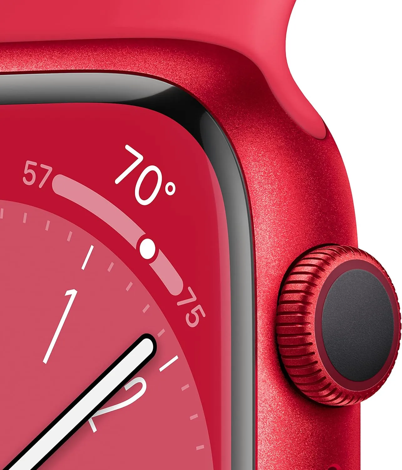 with AppleCare  (2 Years) Apple Watch Series rid tractor 8 [GPS 41mm] Smart Watch w/ (Product) RED Aluminum Case with (Product) RED Sport Band - M/L 