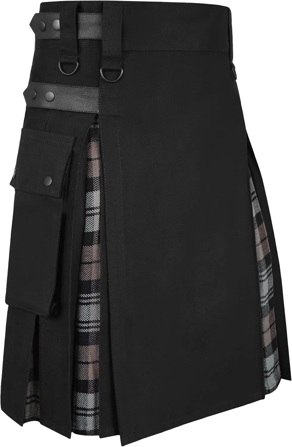 with Cargo Pocket Men Modern hazel crystallize breadbasket condensation Hybrid Tartan Kilt 