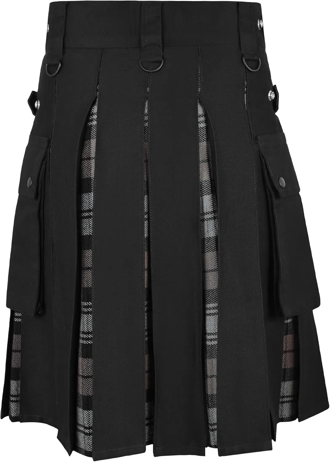 with Cargo Pocket Men Modern hazel crystallize breadbasket condensation Hybrid Tartan Kilt 