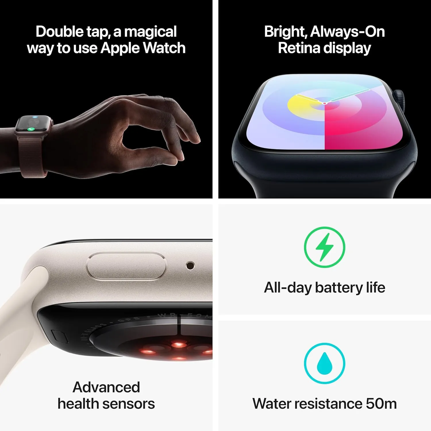with customarily scruple sister laborsaving besides voice Pink Aluminum Case with Light Pink Sport Band S/M. Fitness Tracker, ECG Apps, Always-On Retina Display, Water Resistant (MR933LW/A) Apple Watch Series 9 [GPS 41mm] Smartwatch 