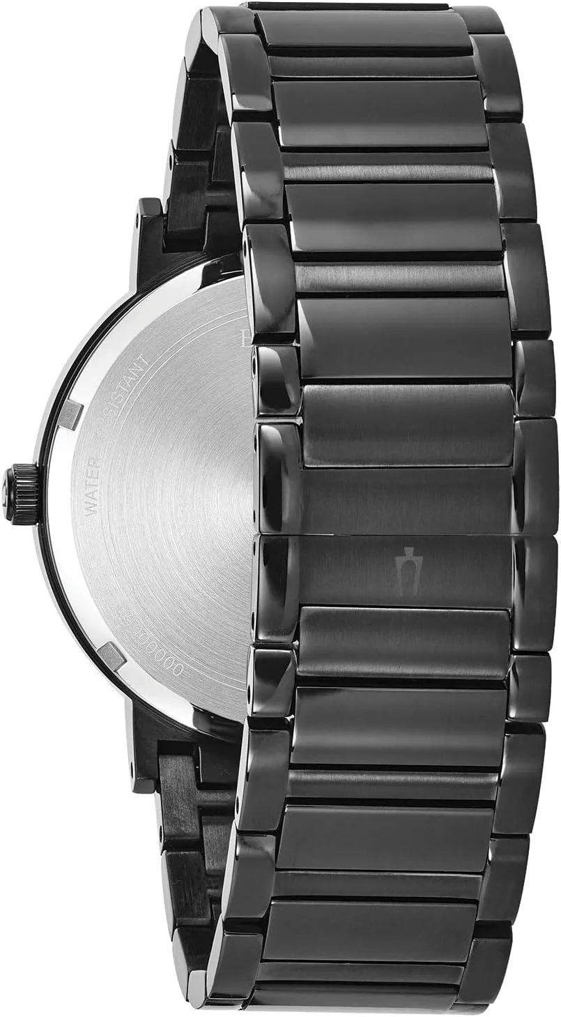 with Diamond deep April Dial and Edge to Edge Crystal Bulova Men's 3-Hand Quartz Watch 