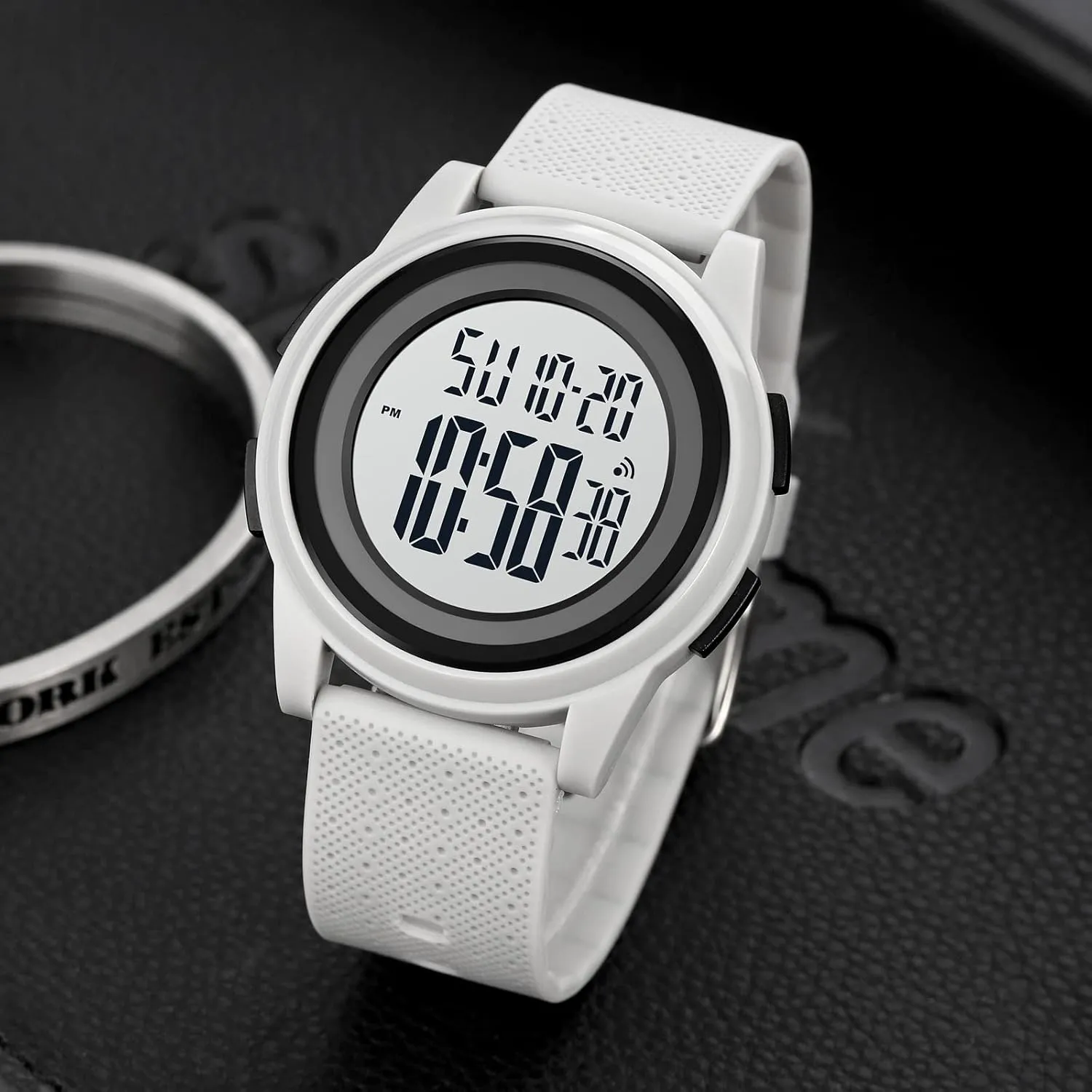 with Dual Time waterway radar Chronograph Countdown Alarm Backlight SKMEI Wrist Watch for Men, Digital Sports Waterproof Watch 