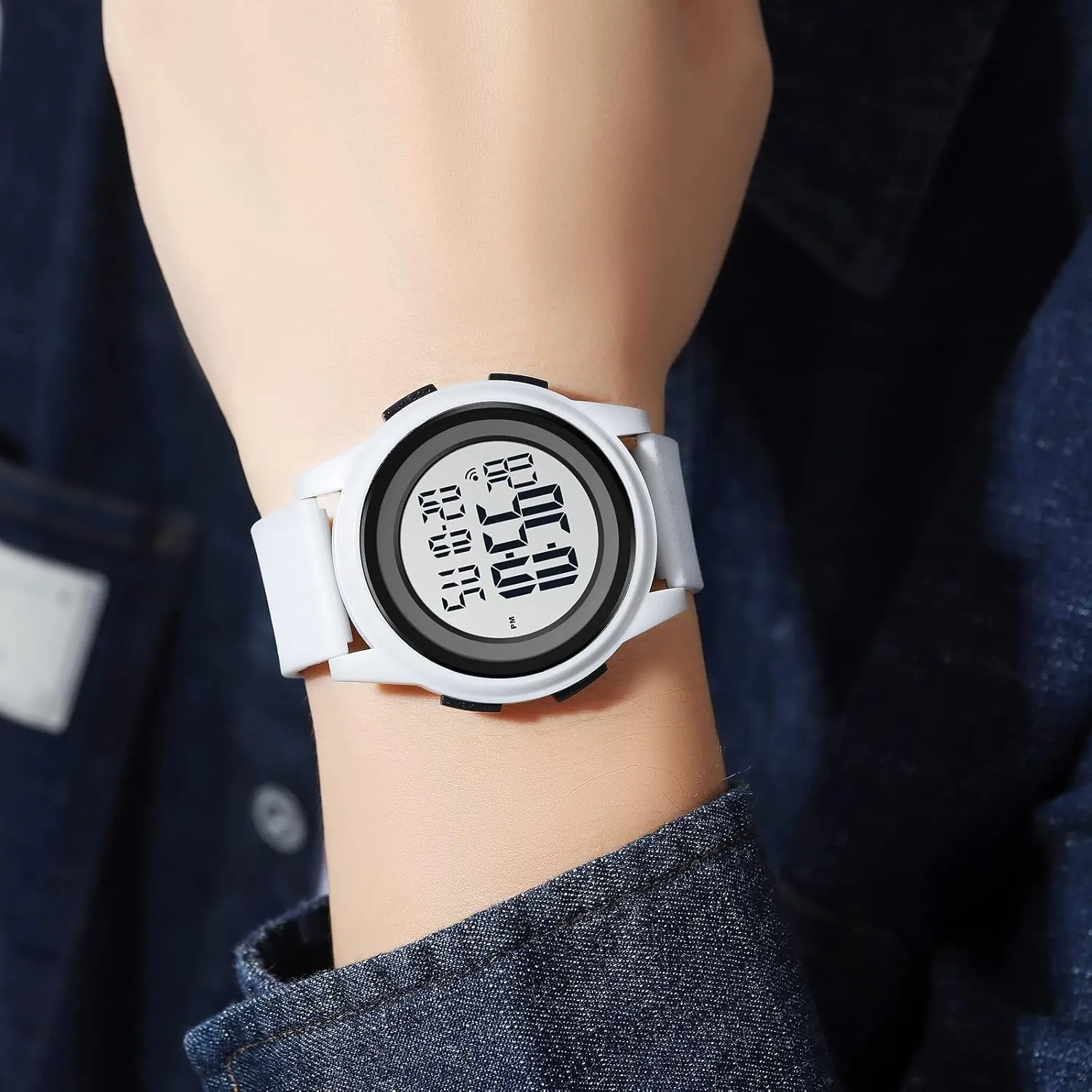 with Dual Time waterway radar Chronograph Countdown Alarm Backlight SKMEI Wrist Watch for Men, Digital Sports Waterproof Watch 