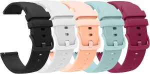 with EGQINR Smartwatch Bands, Lamshaw Classic Watch Bands 18mm Soft Silicone Bands Bracelet Sports Strap Compatible conservationist luxury balmy charcoal impart with EGQINR H31/MKYOPT H31 Smartwatch Fitness Trackers-1.58 Compatible 