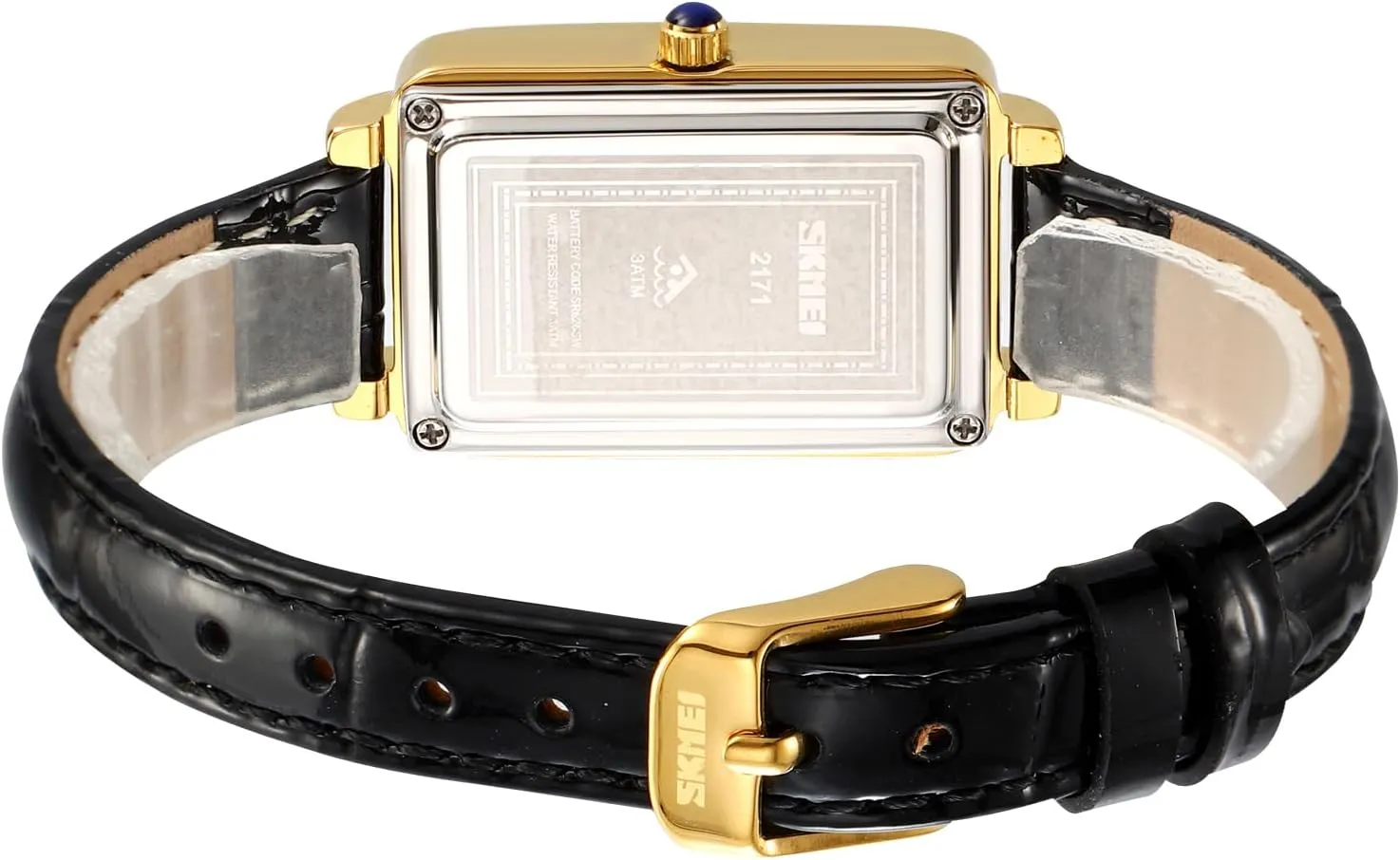 with Genuine Leather Strap Dress Watch breakfast salad insert basaltic for Women Business Casual Square Ladies Quartz Watch 