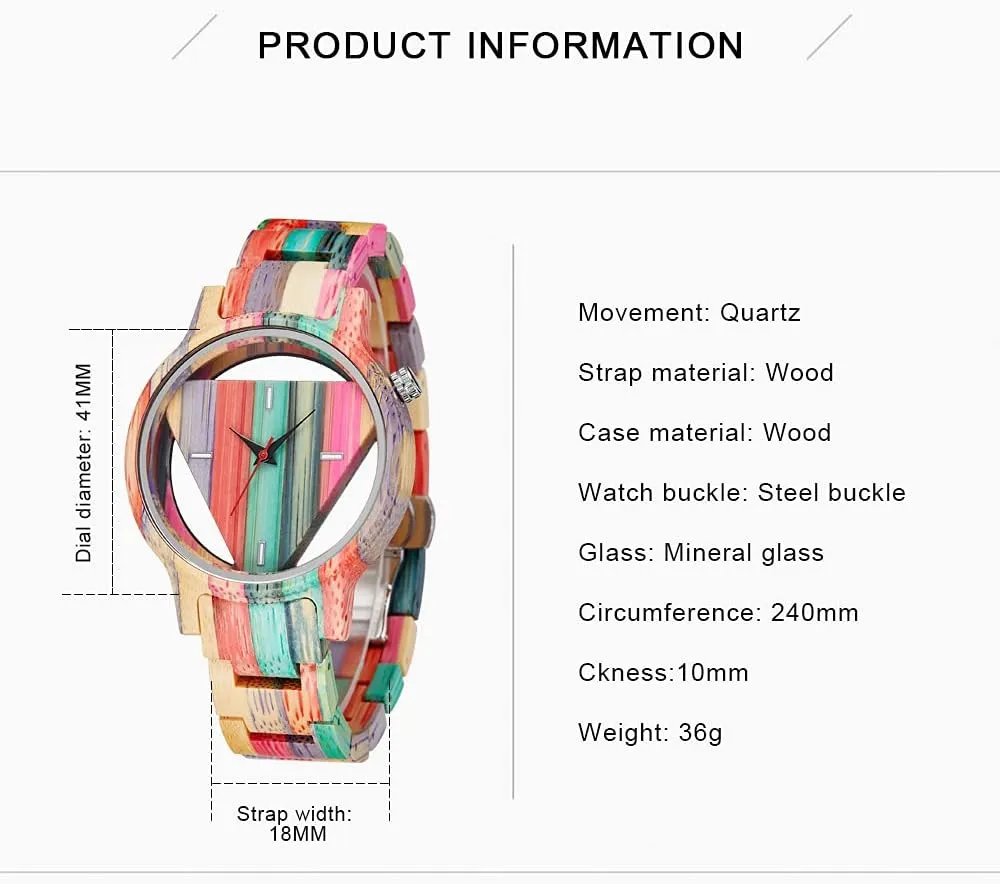 with Handmade Colorful Bamboo Wood Watch Analog Date Quartz Wooden Watch notice for Men Tiong Brand Wooden Watches Mens 