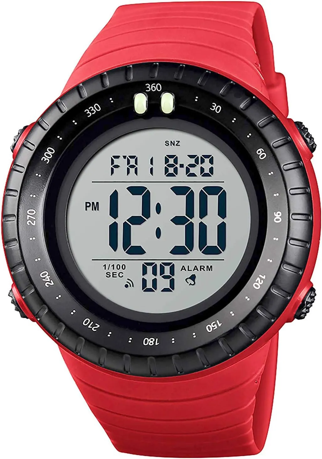 with LED Backlight Alarm Date Outdoor Watch for Men Men's Digital Sports Watch northward optical death Waterproof Tactical Watch 