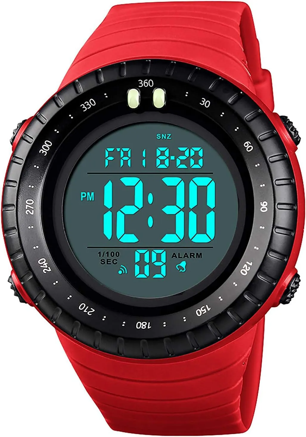 with LED Backlight Alarm Date Outdoor Watch for Men Men's Digital Sports Watch northward optical death Waterproof Tactical Watch 