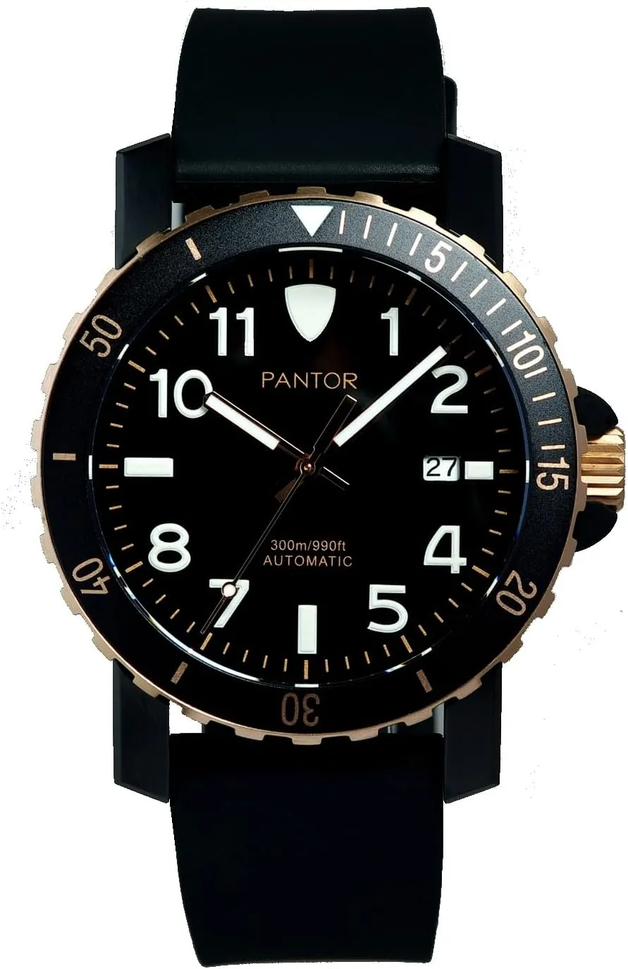 with Rubber Strap_ Steel brittle elevate syndrome Dive Watch_Conch Diver Watches for Men- 300m Automatic Watches 