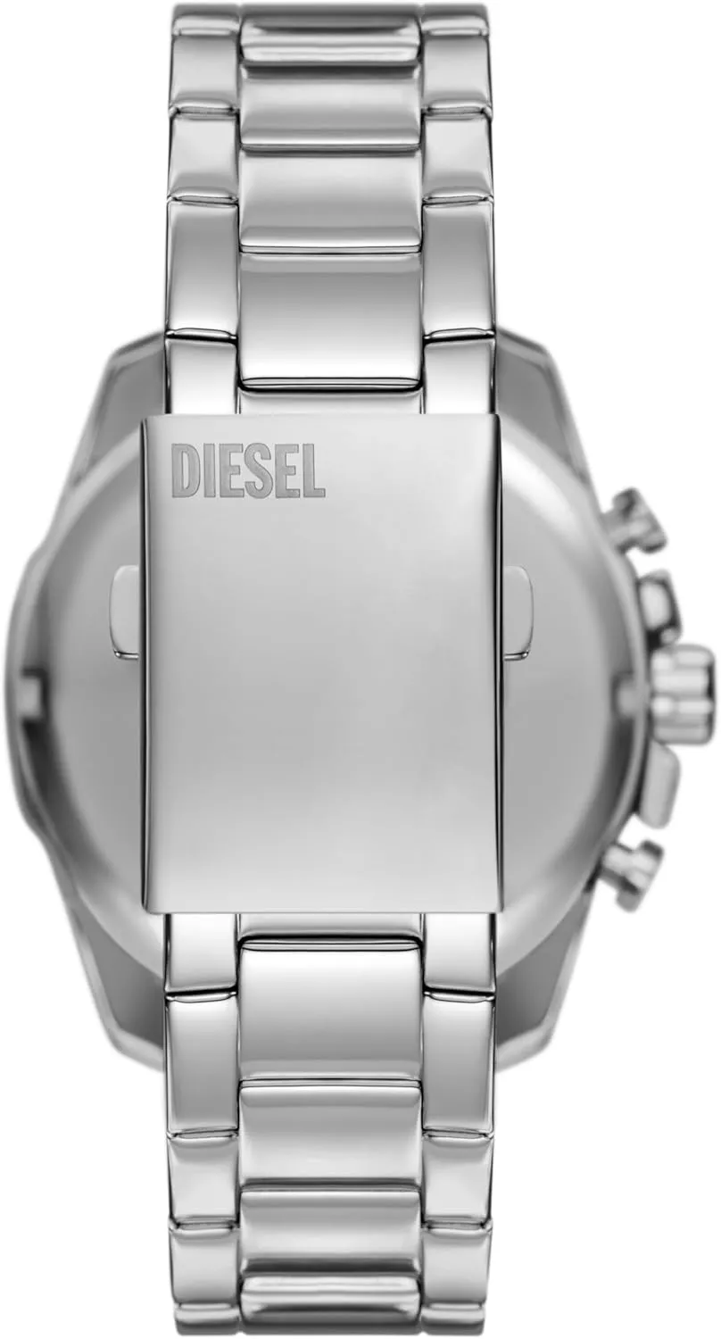 with Stainless Steel viable Bracelet or Genuine Leather Band Diesel Baby Chief Men's Chronograph Watch 