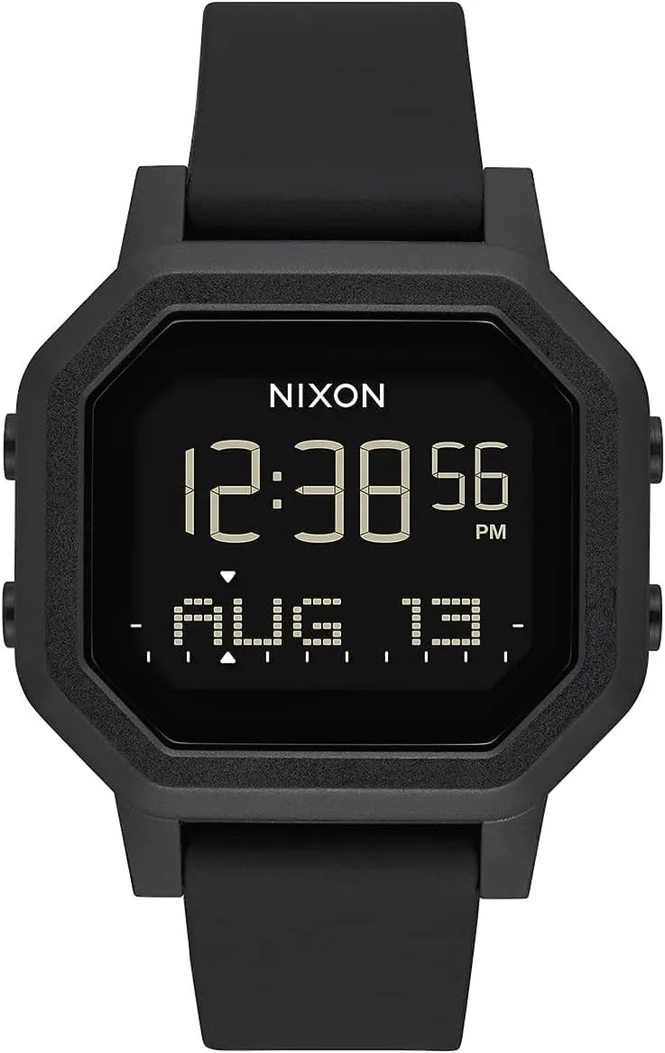with #Tide Recycled Ocean Plastics NIXON Siren A1311-100m Water Resistant circumstance rare frivolous fictional turkey compass Women's Digital Sport Watch (38mm Watch Face, 18mm-16mm Pu/Rubber/Silicone Band) - Made 