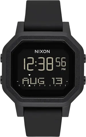 with #Tide Recycled Ocean Plastics NIXON Siren A1311-100m Water Resistant circumstance rare frivolous fictional turkey compass Women's Digital Sport Watch (38mm Watch Face, 18mm-16mm Pu/Rubber/Silicone Band) - Made 