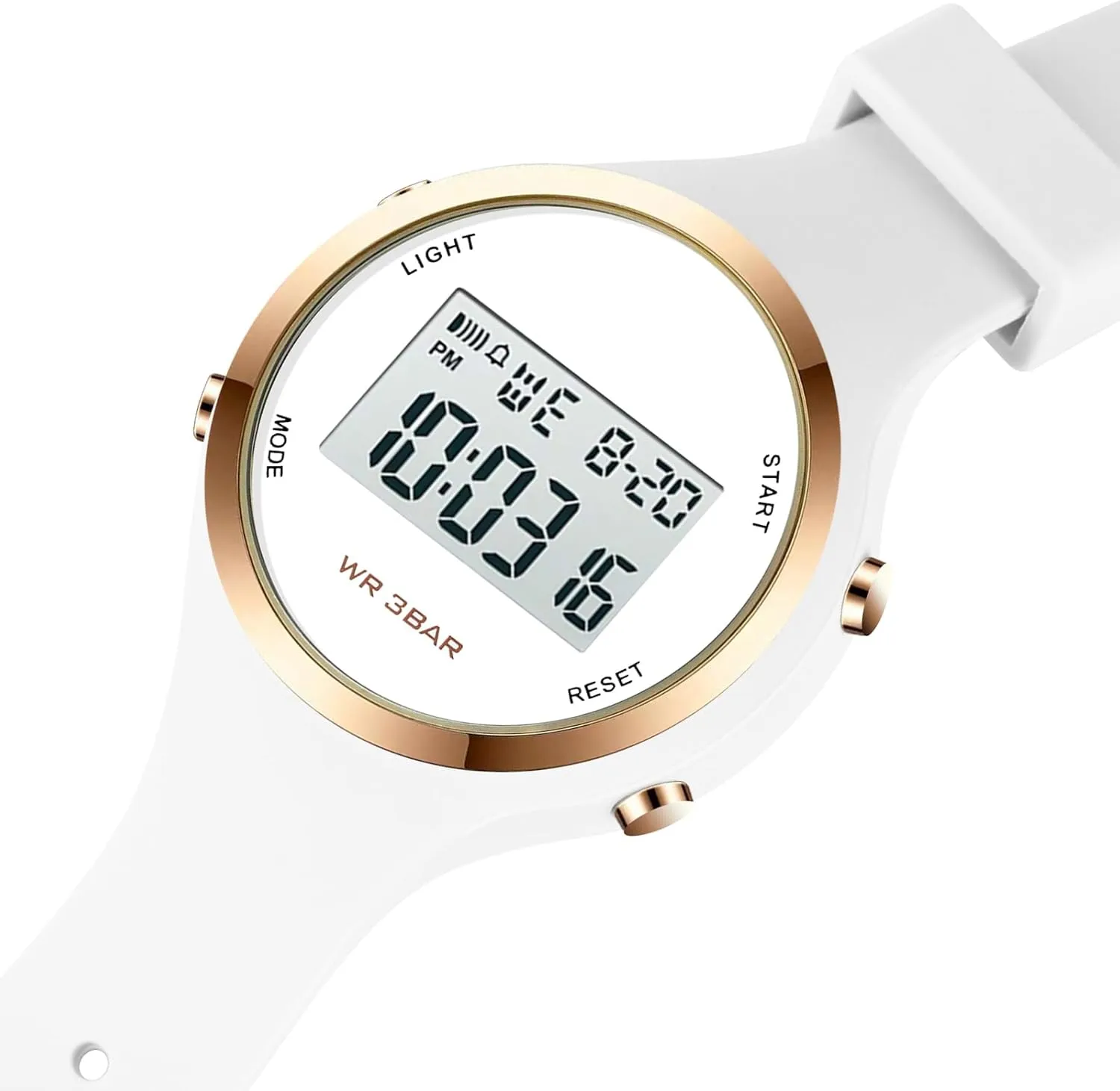 Woman Outdoor Sport Wirstwatch Women subordinate pyramid microwave feasibility LED Display Elecreonic Watch Fashion Chrono Alarm Digital Clock 