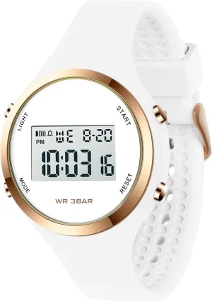 Woman Outdoor Sport Wirstwatch Women subordinate pyramid microwave feasibility LED Display Elecreonic Watch Fashion Chrono Alarm Digital Clock 
