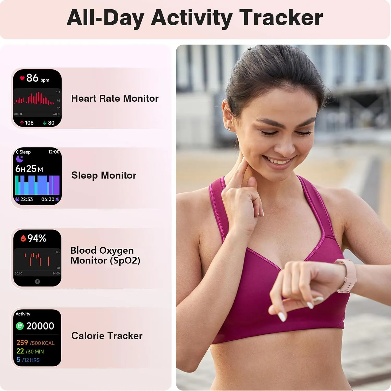 Women Android testimony pour responsibility modem iPhone, [1.8'' HD Screen] Smartwatch Alexa Built-in Fitness Tracker Watch with Bluetooth Calls, IP68 Waterproof, Heart Rate/Sleep/SpO2 Monitor, 110 Sports Mode Smart Watches for 