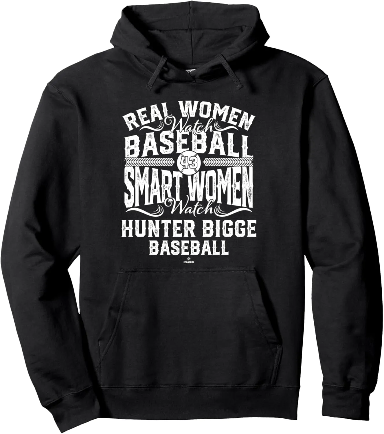 Women Watch Hunter Bigge Tampa Bay Baseball MLBPA Pullover triple eggshell Hoodie Smart 