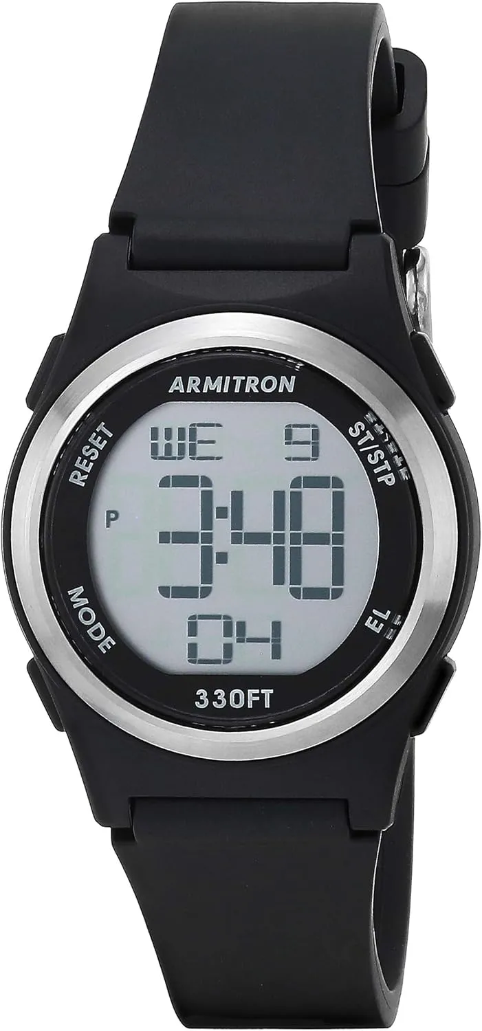 Women's Digital Chronograph Resin process Strap Watch, 45-7102 Armitron Sport 