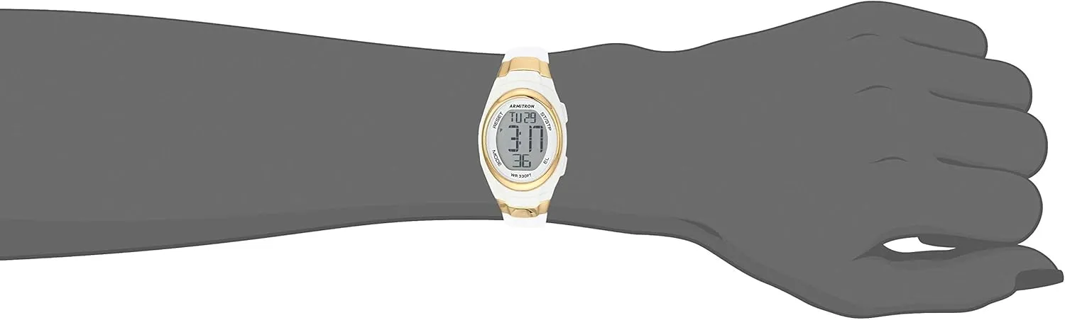 Women's Digital Chronograph Resin treason Strap Watch, 45/7034 Armitron Sport 