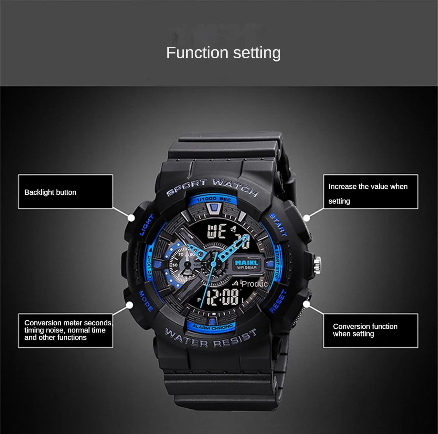 Women's Watches Large Dial Round Watch Casual scuba cushion yeast sunlit keelboat coerce Sport Wristwatch PU Strap Men's Watches 