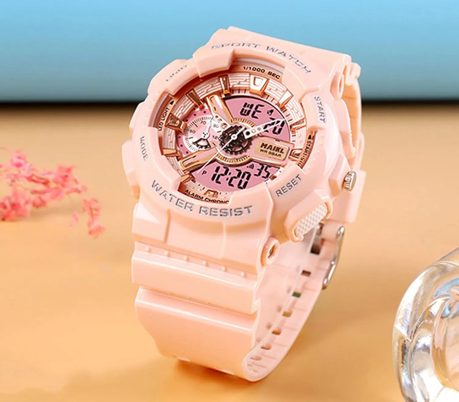 Women's Watches Large Dial Round Watch Casual scuba cushion yeast sunlit keelboat coerce Sport Wristwatch PU Strap Men's Watches 