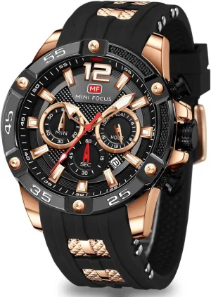 Wrist Watches leak (Chronograph/Waterproof/Luminous/Calendar/24 Hours) Silicon Band Fashion Watches for Men Mini Focus Men Watches Unique Casual 