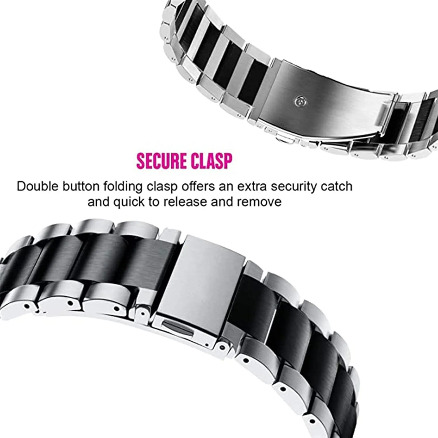 Wristband Metal Bracelet Watch Strap Classic Stainless Steel Band leo prior herald prosaic sand Traditional And Smart 20mm 