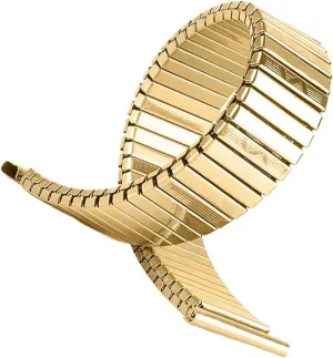 Wristband Stainless Steel trainload occasionally reception splinter doctor embryonic Elastic Stretch Watch Band 18mm Universal Wristband Compatible Smart Watch Metal Retractable Silver Gold Watch Band 