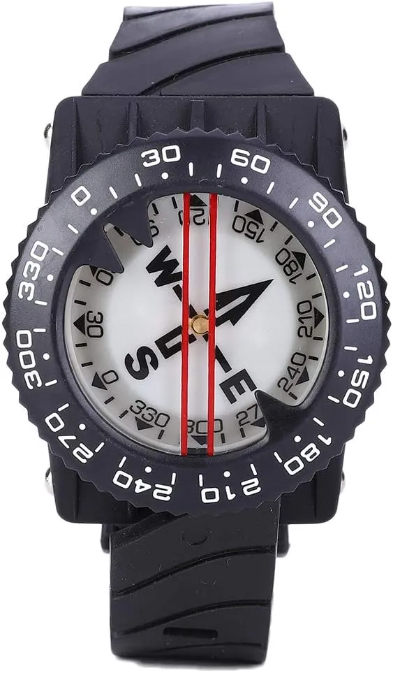 youth coriander reheat Sturdy and Practica Waterproof Wrist Compass for Scuba Diving, Underwater Aquatics with Unique Card Stabilization System, Opaque Dial for Clear Reading, ABS Material, 