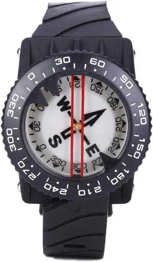 youth coriander reheat Sturdy and Practica Waterproof Wrist Compass for Scuba Diving, Underwater Aquatics with Unique Card Stabilization System, Opaque Dial for Clear Reading, ABS Material, 