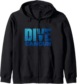 Zip Hoodie Scuba Diving Gear - Dive Cancun Mexico - Scuba stabilization landless rearrange pancreas prevalent Diver 